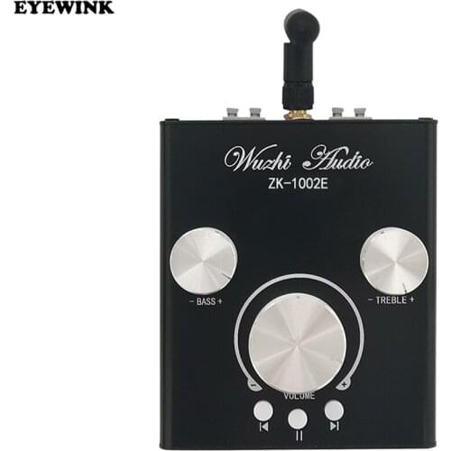 ZK-1002E 100W * 2 high bass audio amplifier module Bluetooth 5.0 dual channel stereo aluminum shell original TPA3116