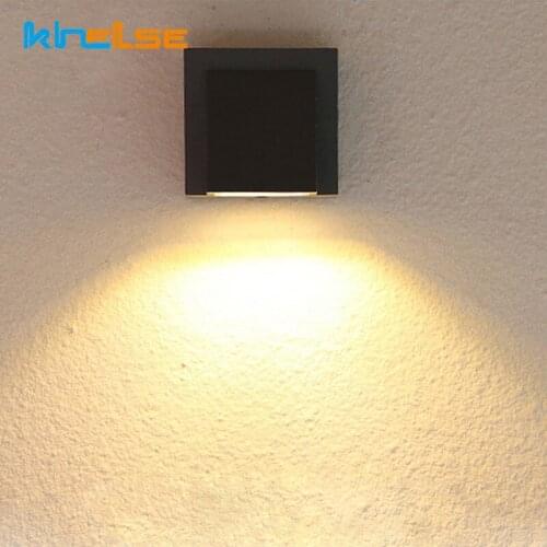 Outdoor LED Porch Wall Sconce Lights Waterproof IP65 Wall Lamp Aluminum Indoor Modern Wall Light AC90-260V Garden Wall Mounted