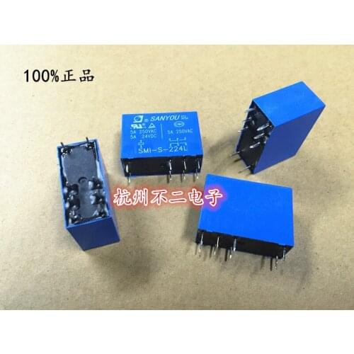 Relay SMI-S-224L two sets of conversion 8 feet 5A250VAC for HRM1H-S-DC24V-C
