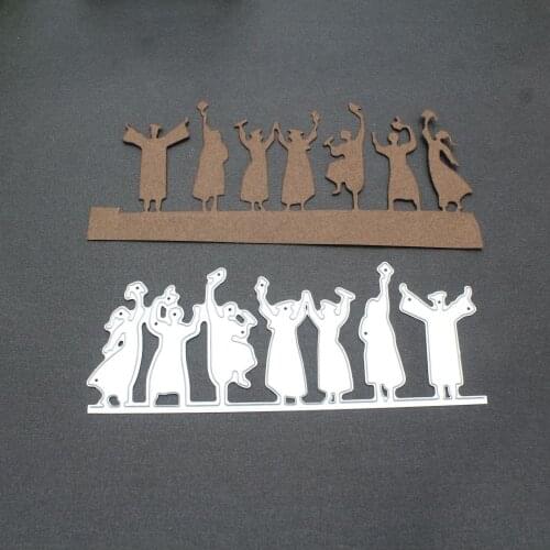 Student Graduation Season Frame Metal Cutting Dies Templates Diy Scrapbooking Embossing Paper Cards Decor Craft Album Template