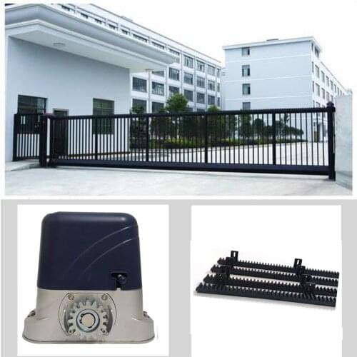 Heavy Duty Electric Sliding Gate Motor/Automatic Gate Opener Engine Move Wheeled Gate With 4m Nylon Racks Auto kgs Optional