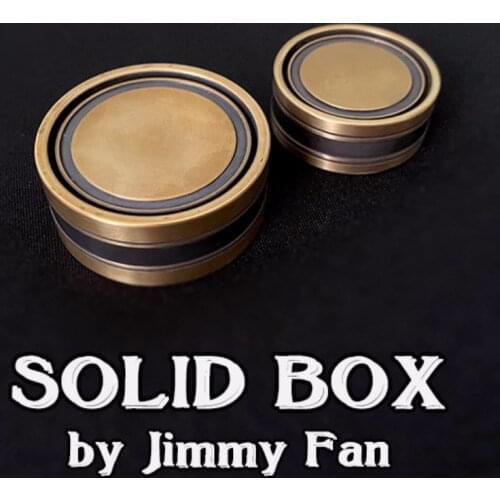 Solid Box by Jimmy Fan Magic Tricks Coin Appear Vanish Magia Magician Close Up Illusions Gimmick Props Mentalism Stone Box Fun