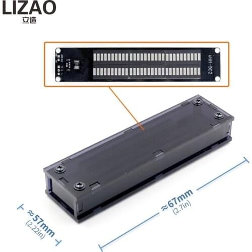 VHM-902 Mini Dual 30 Level indicator VU Meter Stereo Amplifier Board Adjustable light Speed Board With AGC Mode DIY technology