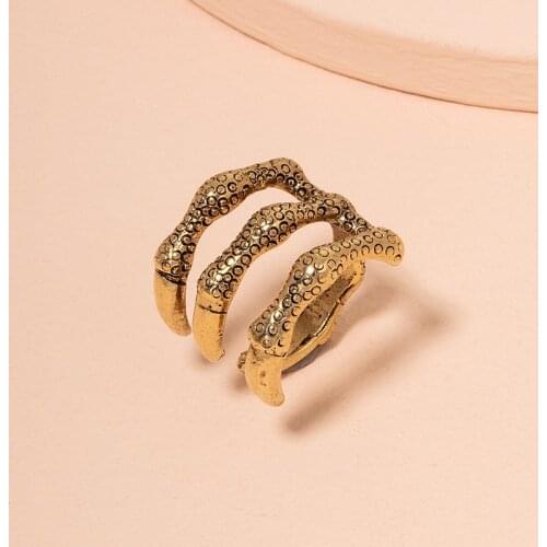 Punk Vintage Gold Color Eagle Paw Men Ring Hip Hop Gothic Finger Domineering Male Jewelry Accessories Women Gift