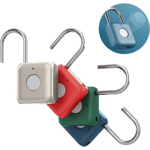 Xiaomi Kitty Smart Touch Fingerprint Door Lock USB Charging Keyless Anti Theft Padlock Mijia Travel Case Drawer Safety Lock