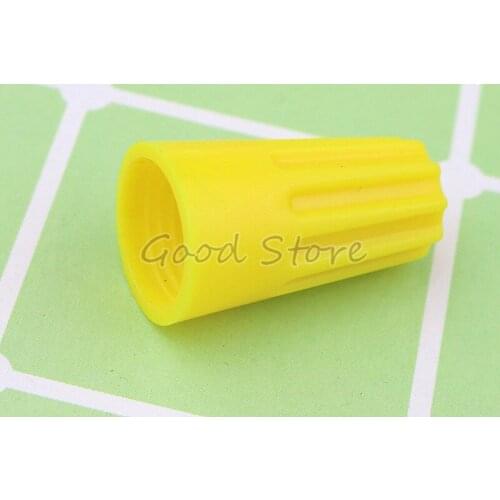10Pcs/set Electrical Wire Twist Connectors Assorted Wire Twist Nut Connector Terminals Cap Rotating Kit yellow