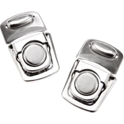 2Pcs Antique Silver Twist Lock Metal Buckles Box Suitcase Bag Buckles Twist Lock Purse Round Turn Lock Bag DIY Clasp 28*45mm