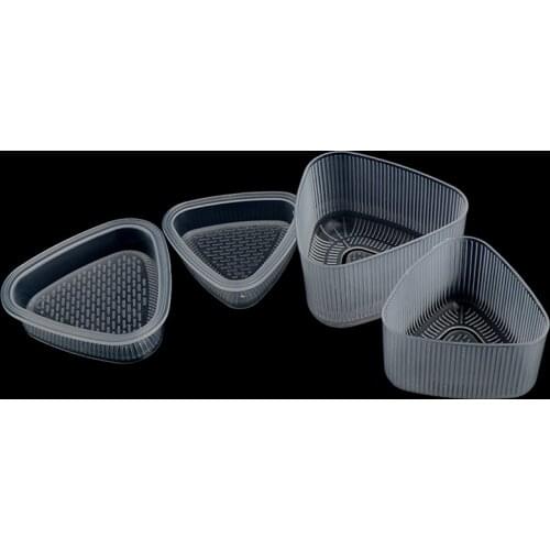 2 Pcs Transparent Practical Kitchen Bento Decorating Sushi Onigiri Mold Food Press Triangular Form Rice Ball Maker Accessories