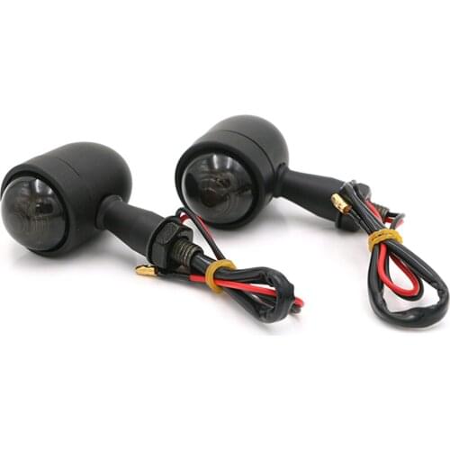 2pcs Motorcycle Retro Turn Signal Light Moto Indicators Vintage Flasher Blinkers For CG125 GN125 NVX 125 PCX 125 Cafe Racer 883