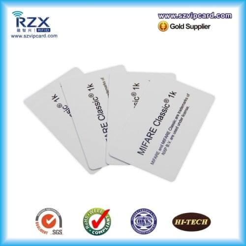 200PCS MIFARE Classic 1K card smart rfid card 13.56Mhz rfid blank cards