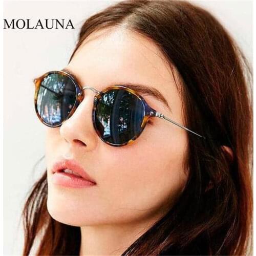 2021 Retro Round Sunglasses Women Vintage High Quality Brand Designer Female Glasses Luxury Circle Shades Sunglasses Gafas UV400
