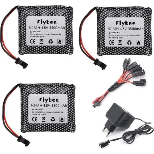 3500mAh 4.8v Battery for RC Cars Battery 4.8v NiMH Battery For Remote Controlled Electric Toys Tool Boats Tank Toys Guns Battery