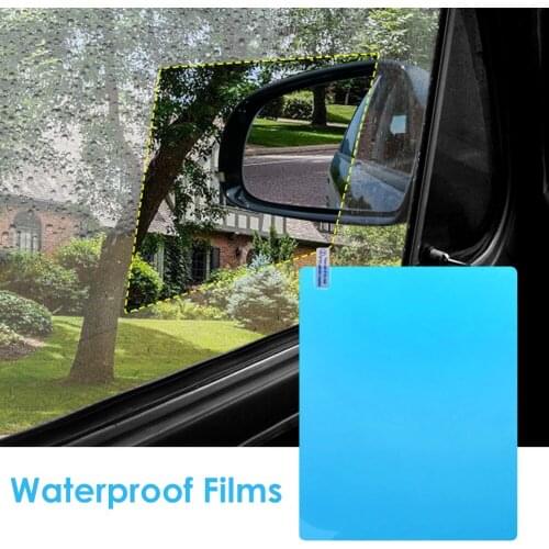 6pcs Car Door Rearview Mirror Window Anti Fog Protective Film Auto Accessories Mirror Window Clear Protective Film