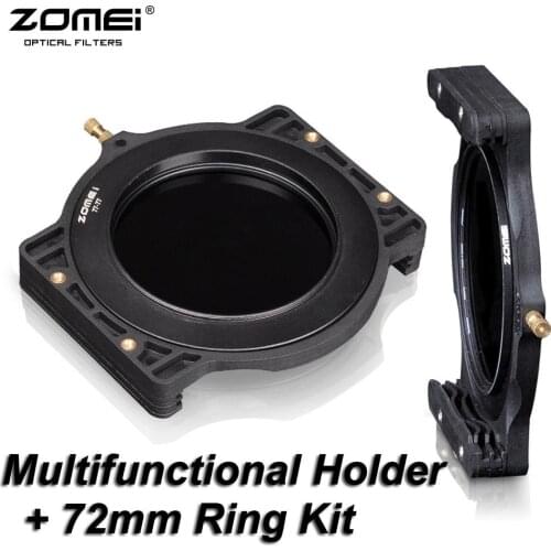 ZOMEI Filter Holder + 72-72mm Adaptor Ring for Cokin Z-Pro Lee Tiffen Hitech Kood Singh-Ray 4x5" 4x5.65" 4x6" 100x100 100x150 mm