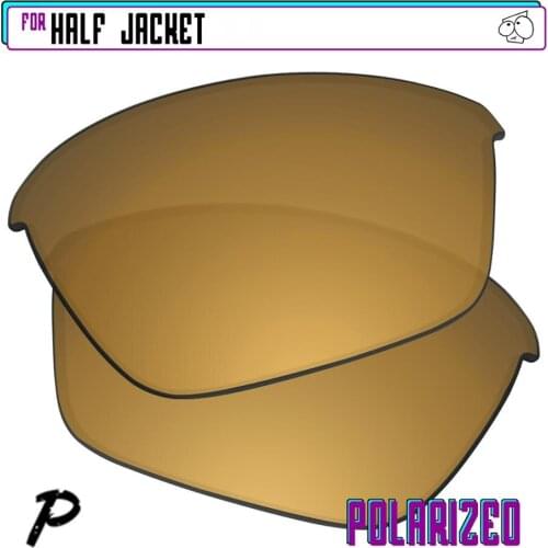 EZReplace Polarized Replacement Lenses for - Oakley Half Jacket Sunglasses - Gunmetal P