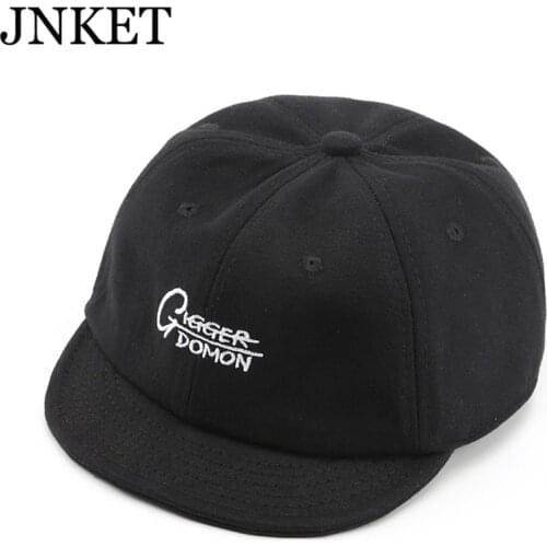 JNKET New Unisex Short Visor Baseball Cap Hip Hop Caps Flat Brim Cap Outdoor Sunhat Snapbacks Hats Gorras Casquette