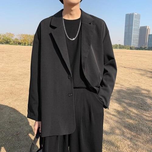 Korean Preppy Men Clothing Oversized mens suit jacket Blazers for Men Los Hombres Chaquetas Y Americanas Veste Homme Costume