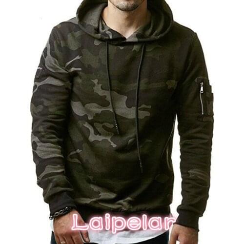 Laipelar New Mens Hoodies and Sweatshirts Hooded Sweatshirts Male Fashion Military Hoody For Men Camouflage Hoodies 3XL