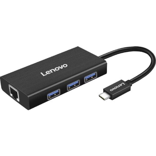 Lenovo USB Type C Hub Adapter To RJ45 Gigabit Network Interface USB 3.0 For Computer PC Laptop Macbook Accessories Splitter