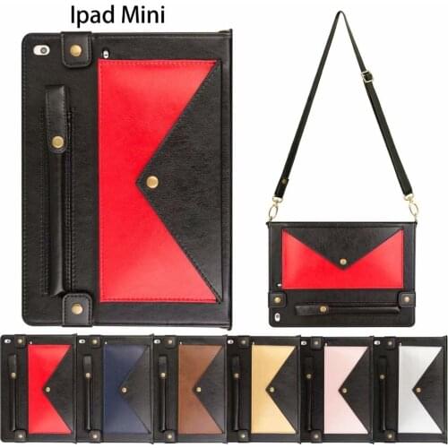Multifunction Envelope PouchShoulder Bag For iPad Mini 5 Case Cover Wallet Leather Tablet Case For iPad Mini 1 2 3 4 5 Cover