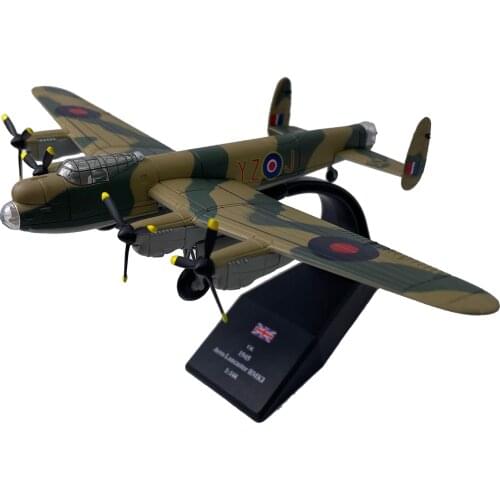 1/144 Scale Bomber Aircraft Model, British Lancaster B1 Diecast Fighter Model, Airplane Aircraft Decoration Model