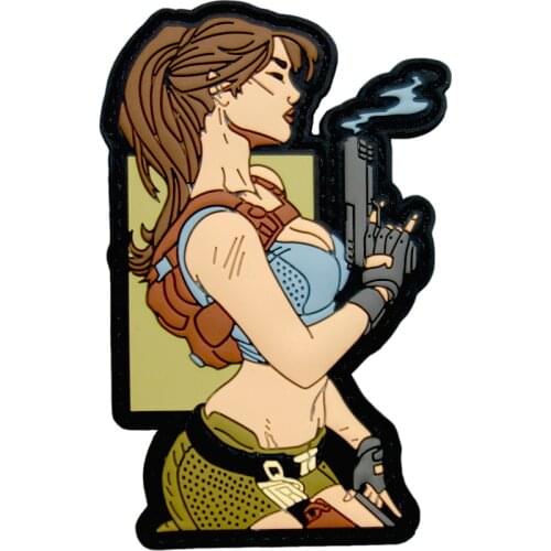 Cap, Clothing PVC Patches Soft PVC Flexible Velcro Hook Patches Customized Your Design MOQ 50pcs