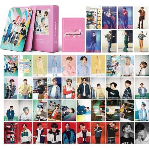 KPOP Bangtan Boys DYNAMITE New Album LOMO Card MAP OF THE SOUL PERSONA Member Photocard Paper Cards JUNGKOOK SUGA V JIN RM 54pc