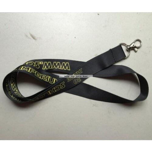 Swivel Hook Black Polyester Sublimation Print Both Side Personalized Design Company Name Logo Print Custom Neck Lanyards