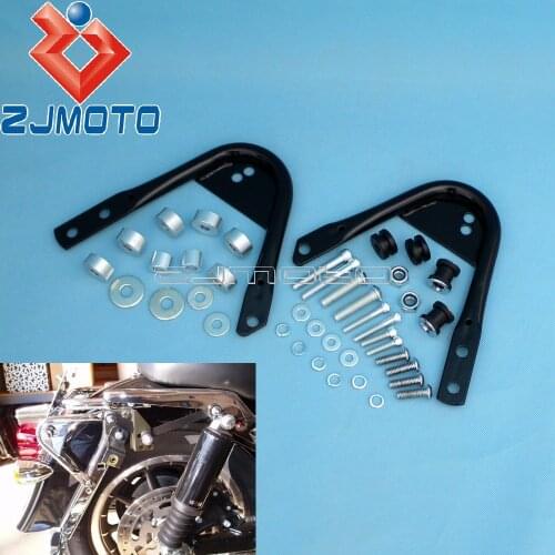 Motorcycle Detachable Two Up Luggage Rack Docking Hardware Kit For Harley Touring Road King Road Street Electra Glide 1997-2008