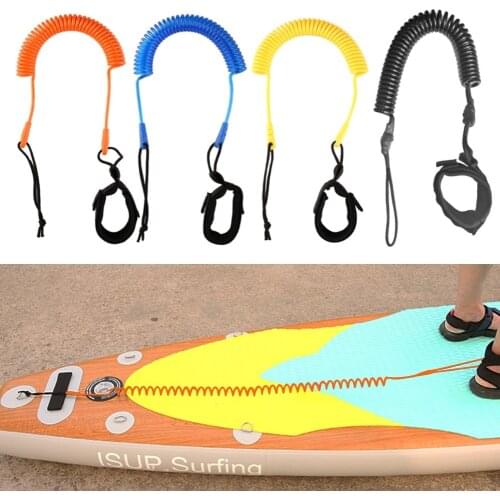3 Meter/10 Feet Coiled Leash Stand Up Paddle Board Surfboard Leash Leg Rope Board Ankle Leash Sup Board Foot Raft Traction Rope