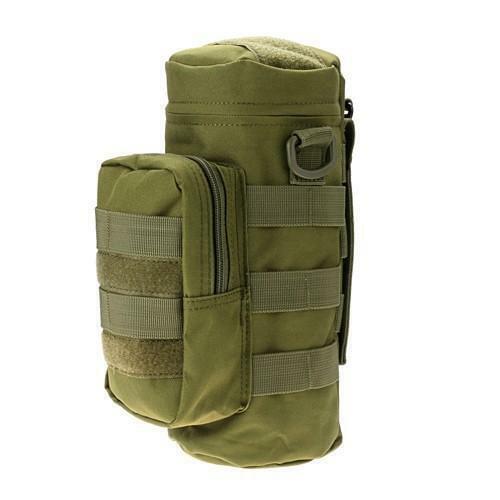 Tactical Molle Military Zipper Utility Kettle Water Bottle Pouch Bag for Hiking Military Outdoor Water Kettle Pack