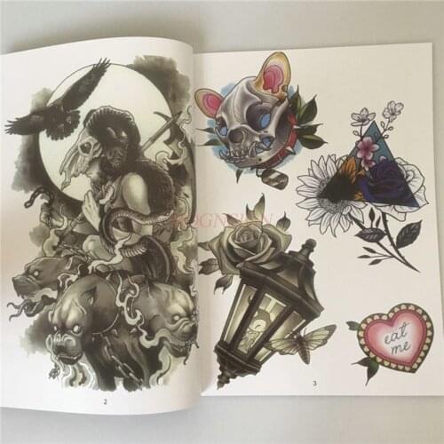 Tattoo Manuscript Books Taiwan Tattoos Album Pattern Movie Character Fashion Pop Cartoon Tatoo Drawing Supplies Hot Sale Sale