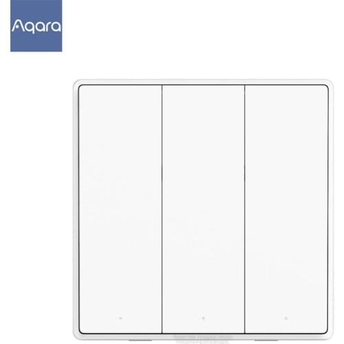 Original Aqara Smart home Light Control D1 Single Fire wire ZigBee Wireless Key Wall Switch Via Smartphone APP