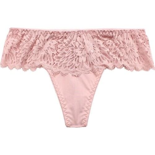 Womens Thong Sexy Transparent Charm Traceless T Pants Cotton Crotch High Elastic Oversize G-String