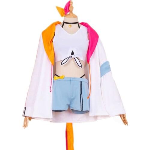 Anime VTuber Hololive Cosplay Sara Hoshikawa Cosplay Costume Sara Hoshikawa Idol Dress Halloween Uniform Costumes for Women