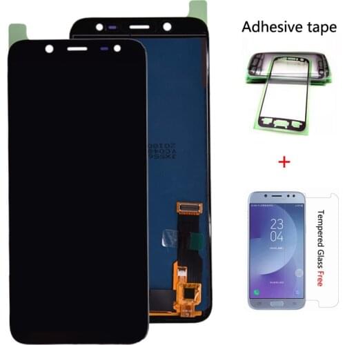 Brightness Adjustment For Samsung Galaxy J6 J600 J600F/DS J600G/DS LCD Display Touch Screen Digitizer Assembly TFT free shipping