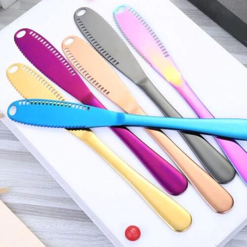1PC Stainless Steel Butter Knife Cheese Dessert Jam Spreaders Cream Knifes Utensil Cutlery Dessert Tools for Toast Breakfast Too