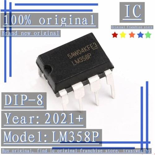 2021+100% Brand new original 20PCS-100PCS LM358P DIP-8 Operational amplifier dual