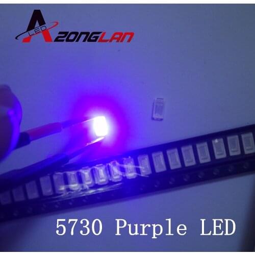 5630/5730 1000pcs SMD/SMT UV/purple Light chip lamps 395-400nm LED crystal Clear beads LED GOOD quality
