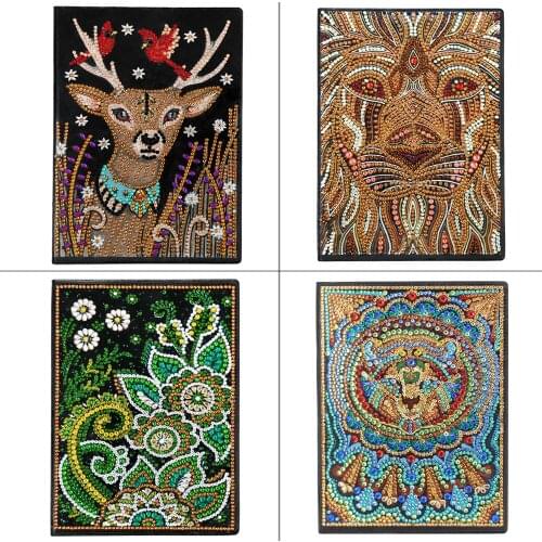 DIY Special Shaped Diamond Painting Notebook Diary Book 50 Pages A5 Notebook Embroidery Diamond Cross Stitch Craft Gift