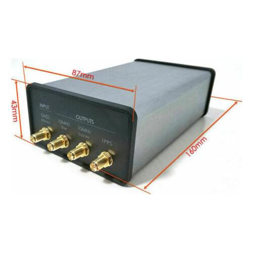 Free shipping latest version Hi-precision GPSDO GNSS Disciplined Oscillator OCXO Clock 10MHz Sine/Square Wave