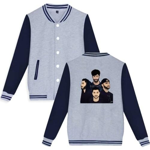 WAWNI Berywam Baseball Jacket Polyester Plus Cotton Unisex Trendy Casual Baseball Fashion Printed Jacket Oversized Loose Top New