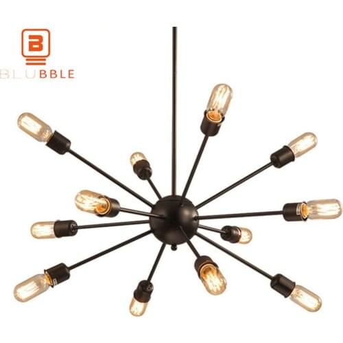 BLUBBLE Vintage Spider Pendant Lights Northern Europe Flying Saucer AC90-260V Pendant Lamp Industry LED Bedrooms Loft Hanglamp