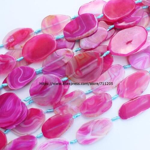 20-45mm stripe agate irregular beads 6pcs per strand , For DIY Jewelry Making, pendant,necklace
