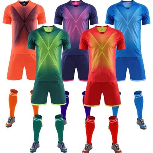 Kids Soccer Jerseys Sets 2021 Adult Football Tracksuit Mens Boys Soccer Training Suit Team Football Sports Kits Uniform Clothes