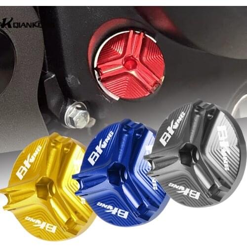 For SUZIKI B-KING 2007-2010 Motorcycle Accessorie Engine Oil Filter Cup Plug Aluminum Cover Screw BKING 2008 2009 Cup Plug Cover