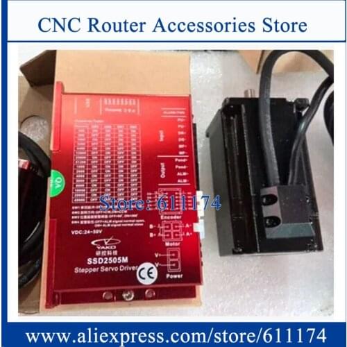 YAKO closed loop stepper motor 2N.m 5.8A YK260EC65E1-KZ01+SSD2505M-C231 driver 2-phase 60 Hybrid servo system encoder 1000