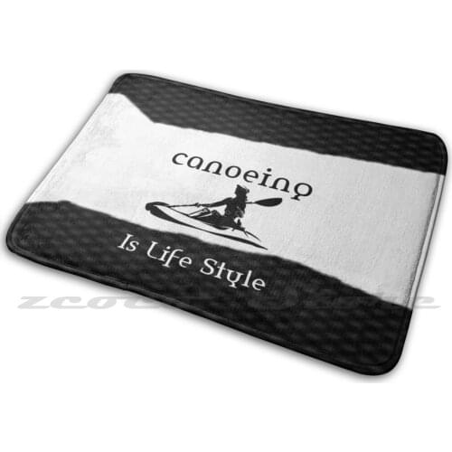 Canoeing Women And Men Life Style For Summer Boat Ship T-Shirt Carpet Water Absorb Non-Slip Door Mat Canoeing For Women Canoe