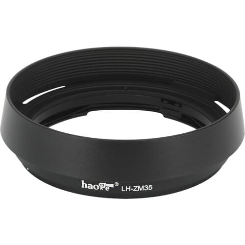 Haoge Bayonet Metal Round Lens Hood Shade Compatible with Voigtlander APO-LANTHAR 35mm F2 ,50mm F2 VM Lens Black