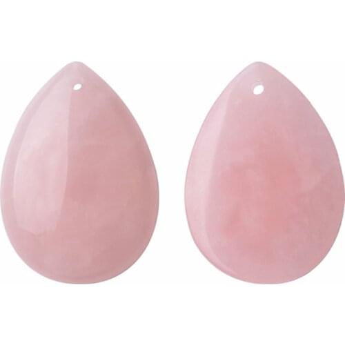 Crystal Water drop-shaped Stone Natural Quartz Gem stone Pendant beads for Jewelry Making Healing Toy